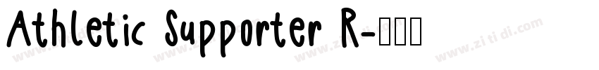 Athletic Supporter R字体转换
